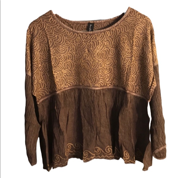 NWT. Sacred Threads Blouse L/XL. 218172. GR/GR - Picture 3 of 5